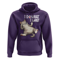 Funny Cat Hoodie I Do What I Want - Wonder Print Shop