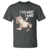 Funny Cat T Shirt I Do What I Want - Wonder Print Shop