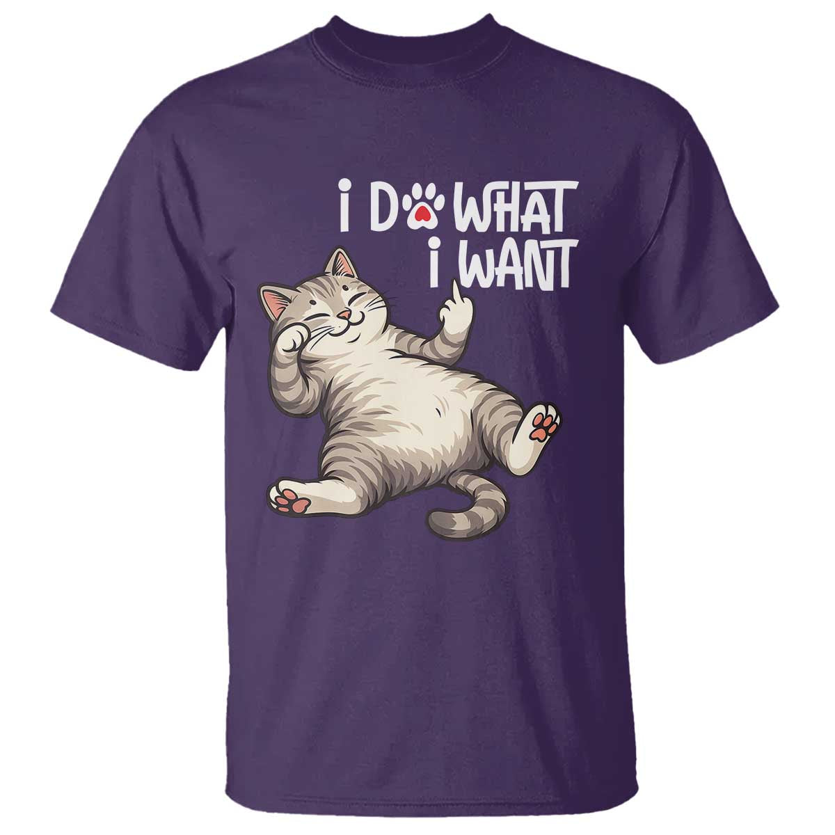 Funny Cat T Shirt I Do What I Want - Wonder Print Shop