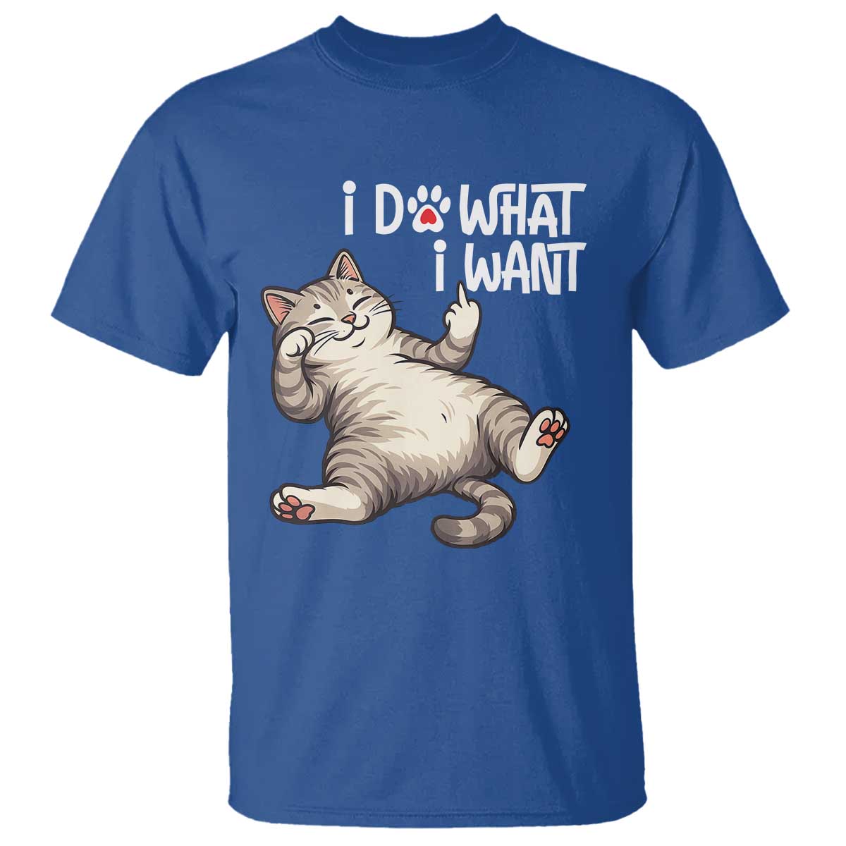 Funny Cat T Shirt I Do What I Want - Wonder Print Shop