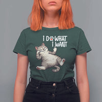 Funny Cat T Shirt For Women I Do What I Want - Wonder Print Shop