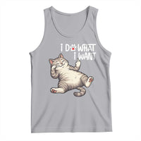 Funny Cat Tank Top I Do What I Want - Wonder Print Shop