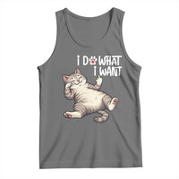 Funny Cat Tank Top I Do What I Want - Wonder Print Shop