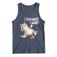 Funny Cat Tank Top I Do What I Want - Wonder Print Shop