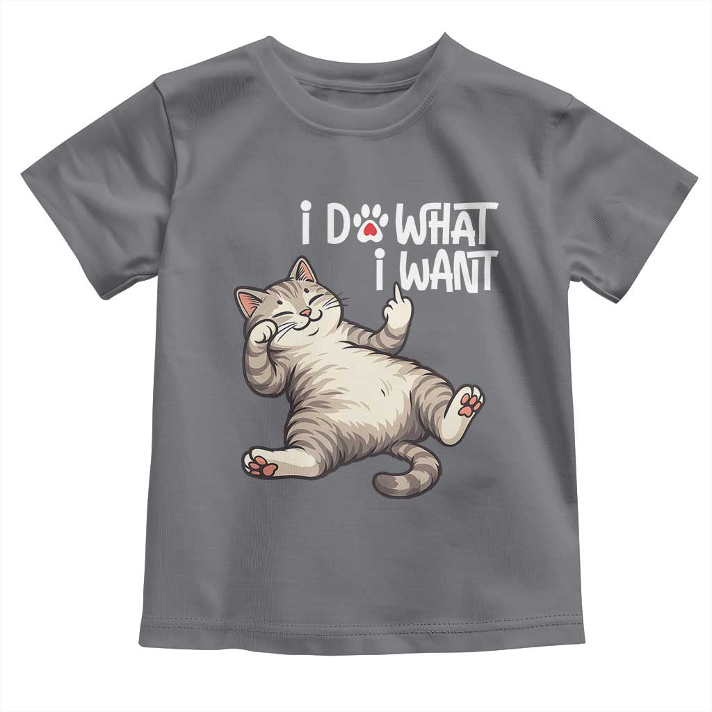 Funny Cat Toddler T Shirt I Do What I Want - Wonder Print Shop