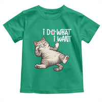 Funny Cat Toddler T Shirt I Do What I Want - Wonder Print Shop