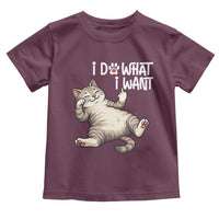 Funny Cat Toddler T Shirt I Do What I Want - Wonder Print Shop