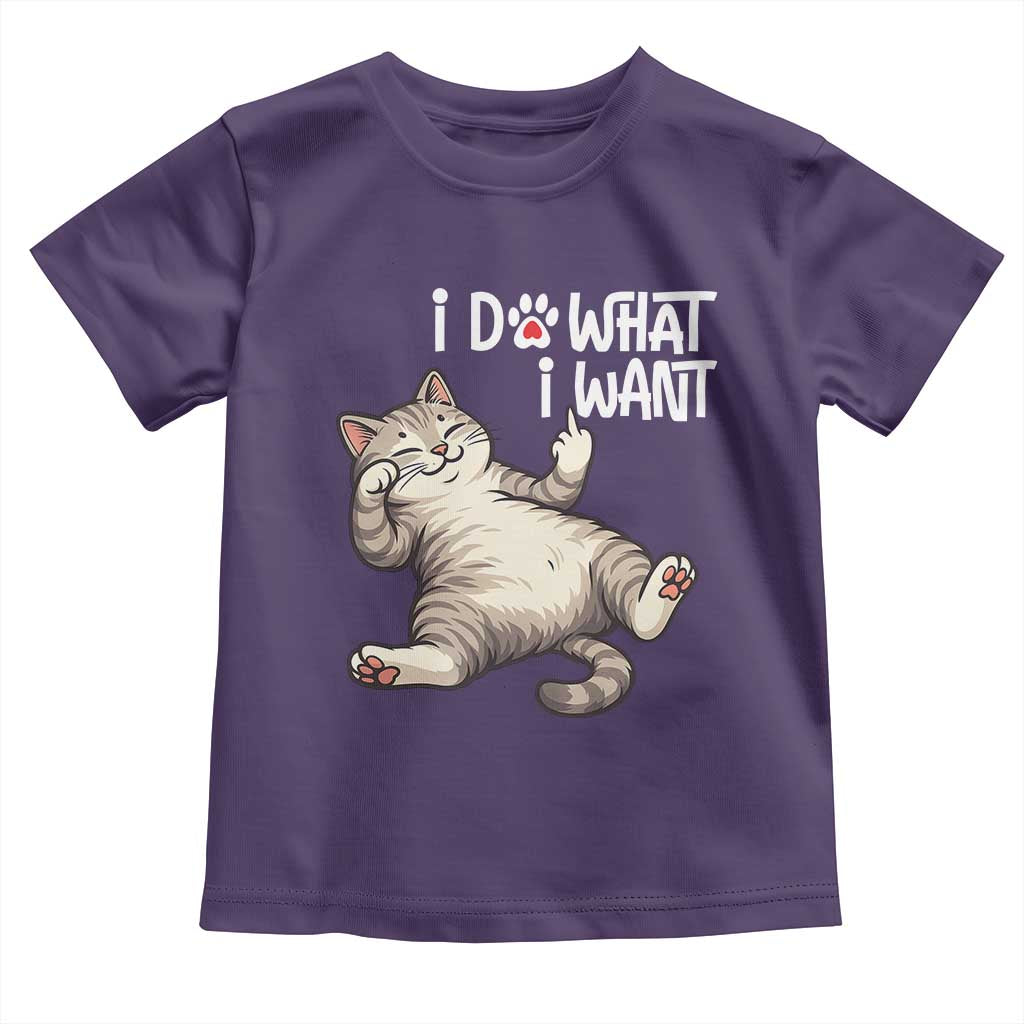 Funny Cat Toddler T Shirt I Do What I Want - Wonder Print Shop