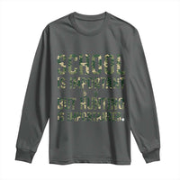 School Is Important But Hunting Is Importanter Long Sleeve Shirt Hunter Life Joke - Wonder Print Shop