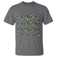 School Is Important But Hunting Is Importanter T Shirt Hunter Life Joke - Wonder Print Shop