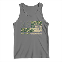 Hunter Life Joke Tank Top Hunting Makes Me Feel Less Murdery - Wonder Print Shop