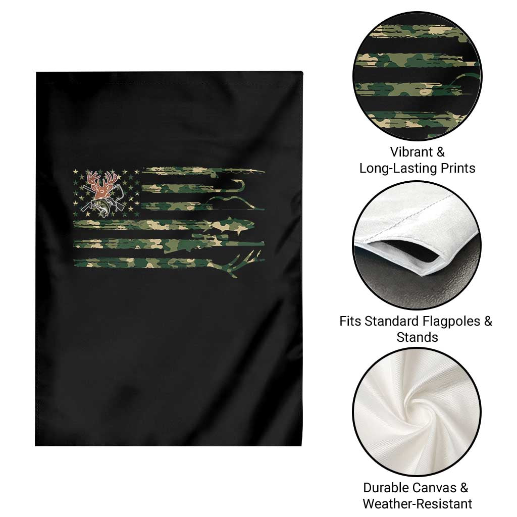 Hunting And Fishing Life Garden Flag American Flag - Wonder Print Shop