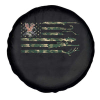 Hunting And Fishing Life Spare Tire Cover American Flag - Wonder Print Shop