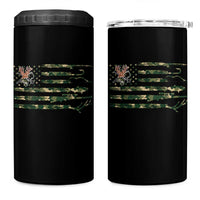 Hunting And Fishing Life 4 in 1 Can Cooler Tumbler American Flag
