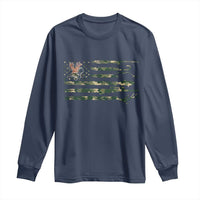 Hunting And Fishing Life Long Sleeve Shirt American Flag - Wonder Print Shop