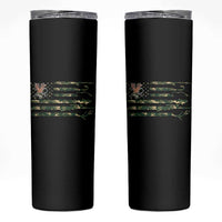 Hunting And Fishing Life Skinny Tumbler American Flag