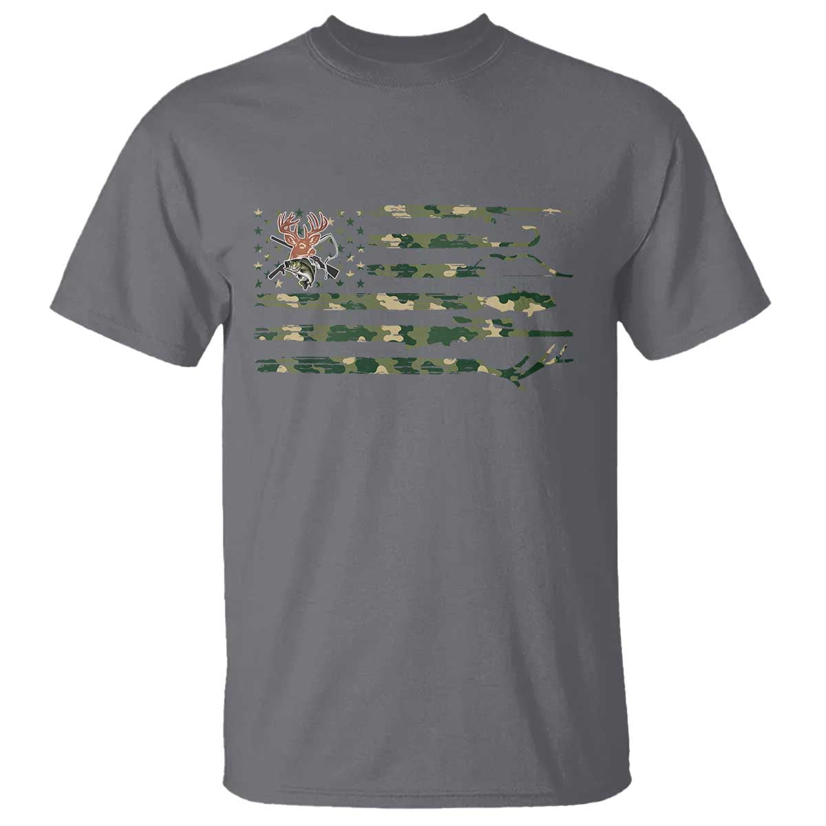 Hunting And Fishing Life T Shirt American Flag - Wonder Print Shop