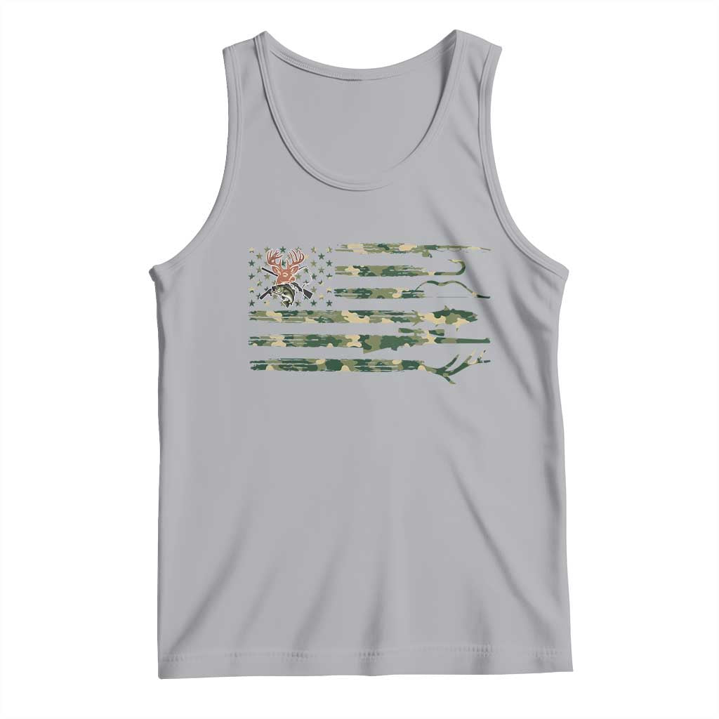 Hunting And Fishing Life Tank Top American Flag - Wonder Print Shop