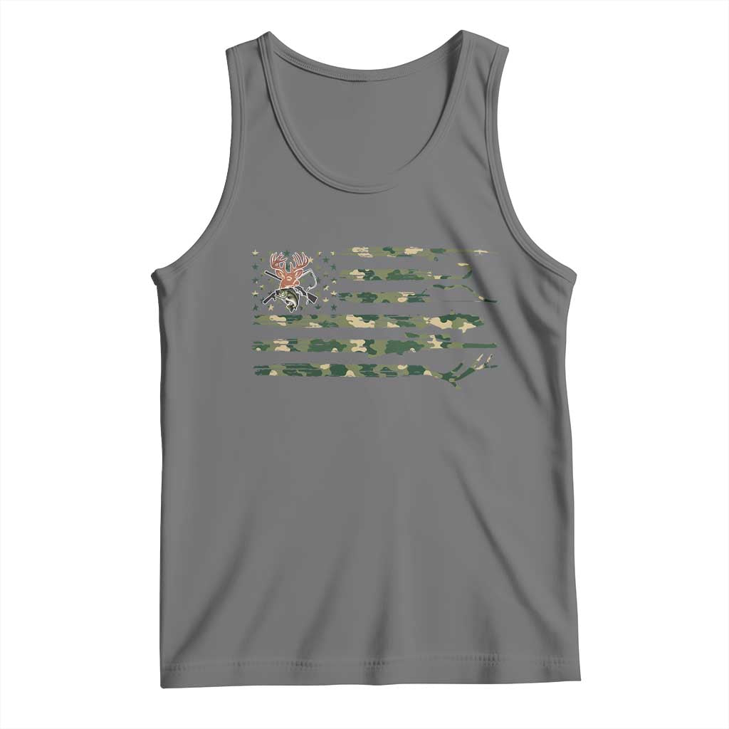 Hunting And Fishing Life Tank Top American Flag - Wonder Print Shop