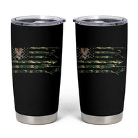 Hunting And Fishing Life Tumbler Cup American Flag