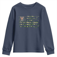 Hunting And Fishing Life Youth Sweatshirt American Flag - Wonder Print Shop