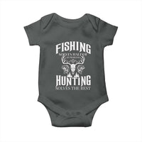 Hunter Fishermen Gifts Baby Onesie Fishing Solves Half Hunting Solves The Rest - Wonder Print Shop