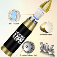 Hunting Life Bullet Tumbler Funny Hunter Gift