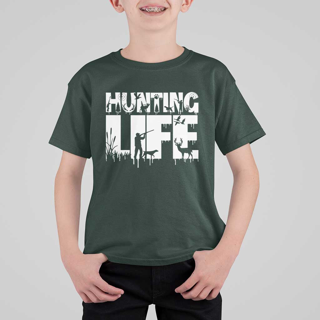 Hunting Life T Shirt For Kid Funny Hunter Gift - Wonder Print Shop