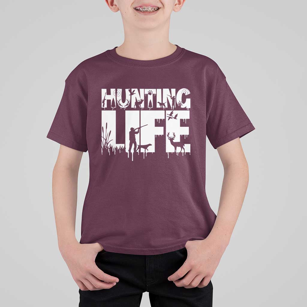 Hunting Life T Shirt For Kid Funny Hunter Gift - Wonder Print Shop