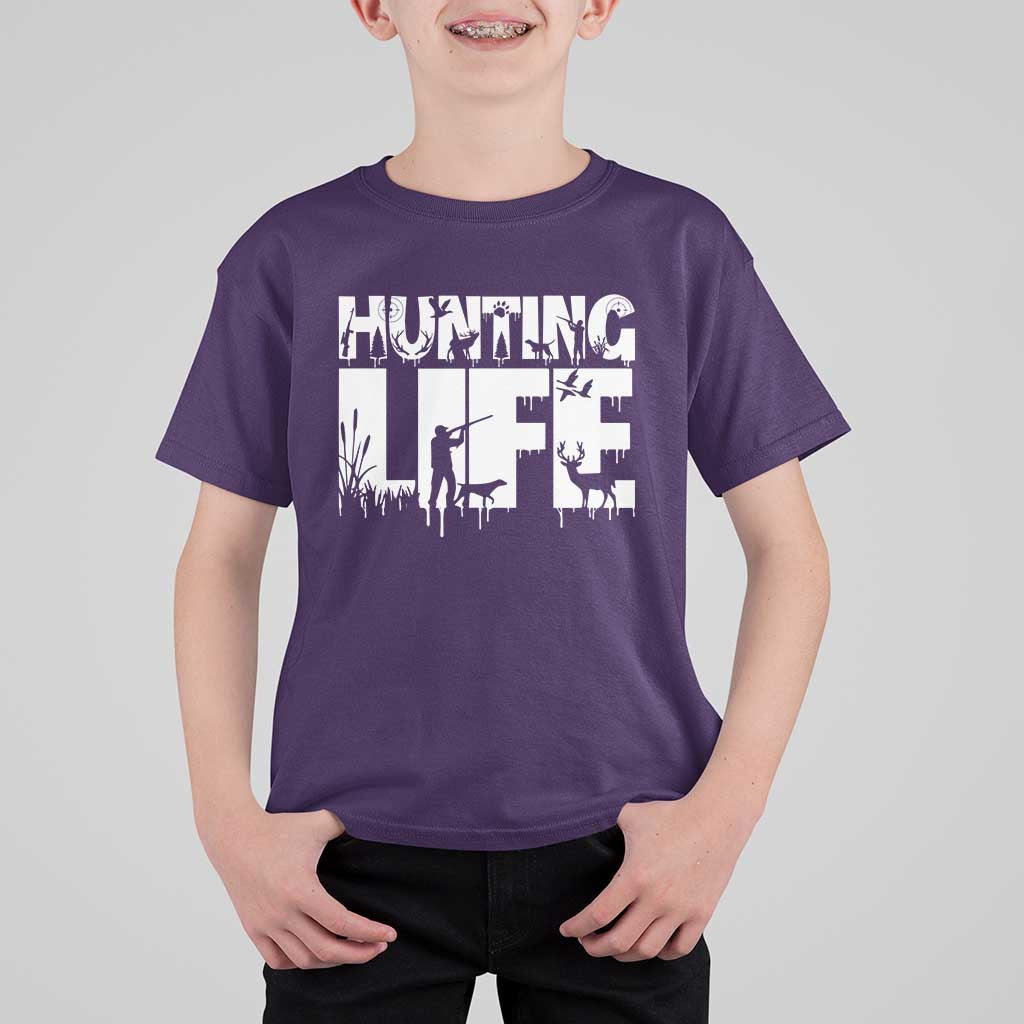 Hunting Life T Shirt For Kid Funny Hunter Gift - Wonder Print Shop