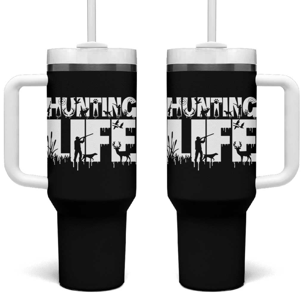 Hunting Life Tumbler With Handle Funny Hunter Gift