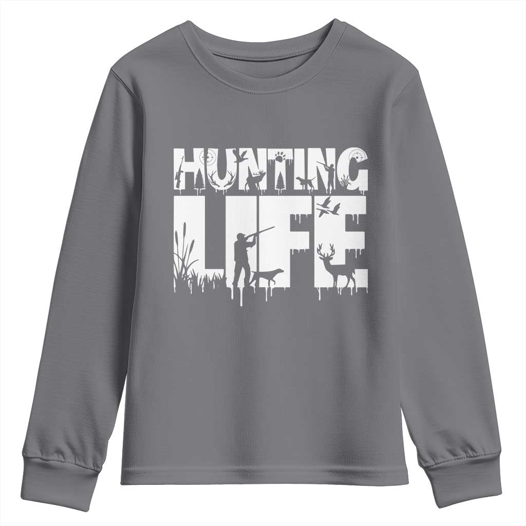 Hunting Life Youth Sweatshirt Funny Hunter Gift - Wonder Print Shop