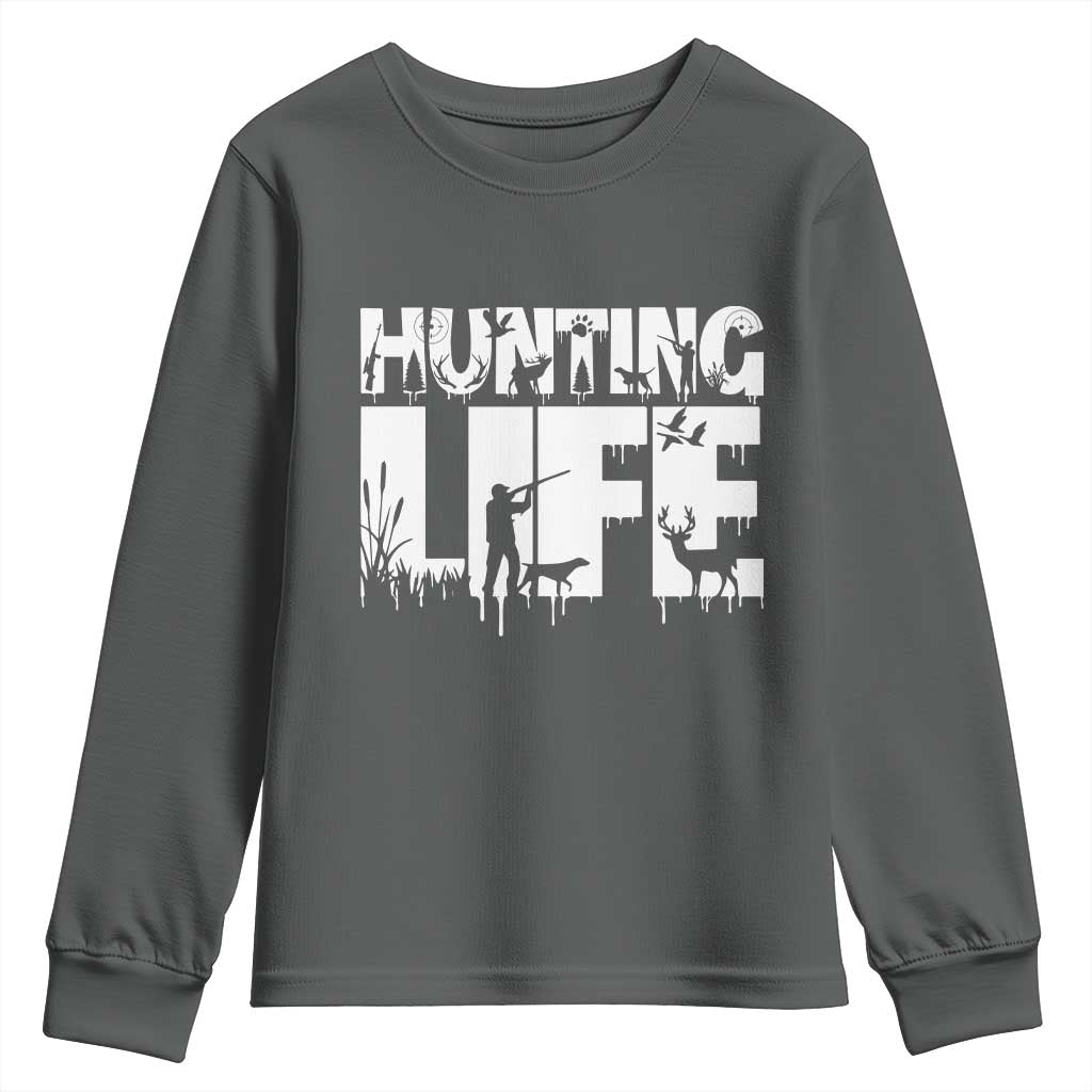 Hunting Life Youth Sweatshirt Funny Hunter Gift - Wonder Print Shop