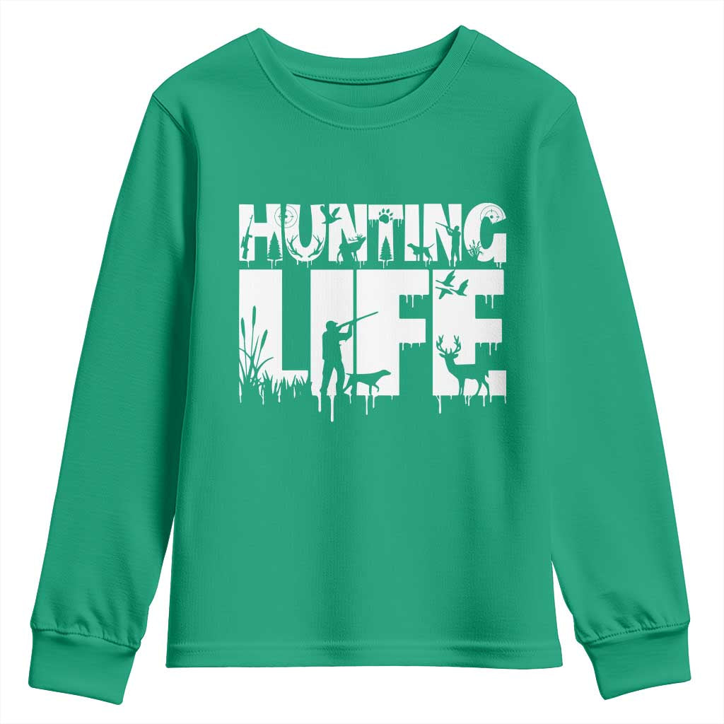 Hunting Life Youth Sweatshirt Funny Hunter Gift - Wonder Print Shop