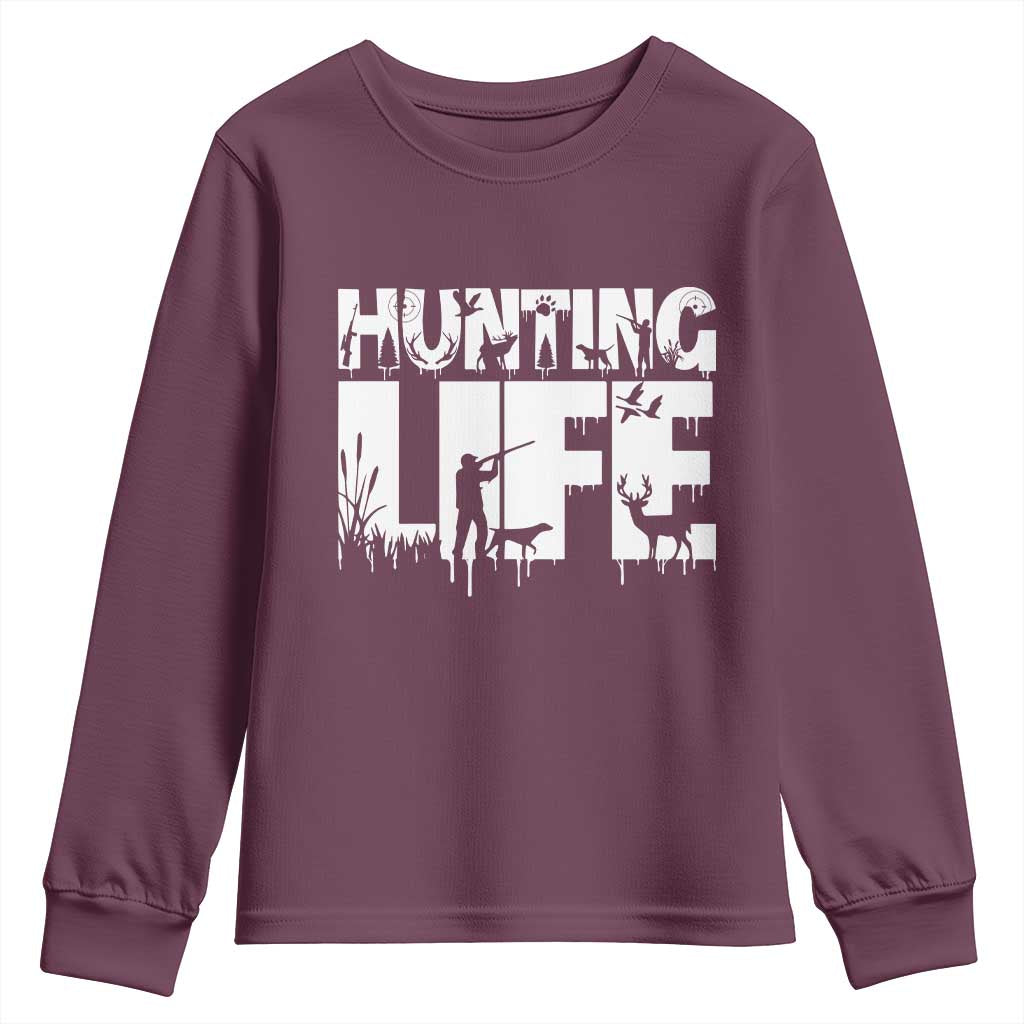 Hunting Life Youth Sweatshirt Funny Hunter Gift - Wonder Print Shop