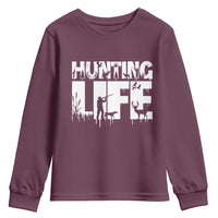 Hunting Life Youth Sweatshirt Funny Hunter Gift - Wonder Print Shop