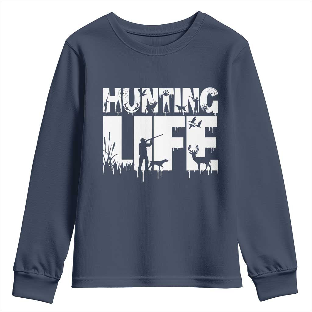Hunting Life Youth Sweatshirt Funny Hunter Gift - Wonder Print Shop