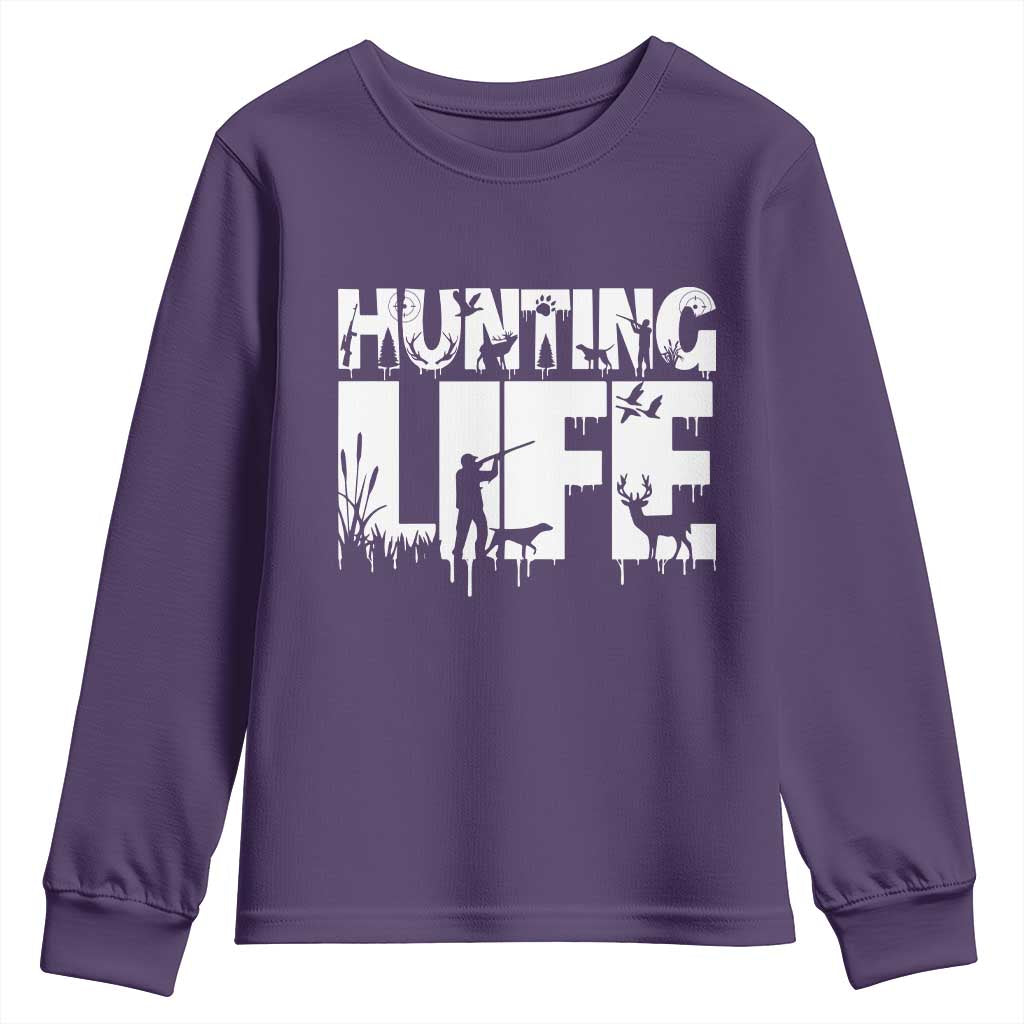 Hunting Life Youth Sweatshirt Funny Hunter Gift - Wonder Print Shop