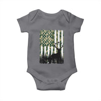 Deer Hunting Baby Onesie American Flag Camo Gift - Wonder Print Shop