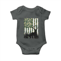 Deer Hunting Baby Onesie American Flag Camo Gift - Wonder Print Shop