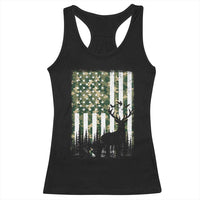 Deer Hunting Racerback Tank Top American Flag Camo Gift - Wonder Print Shop