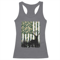 Deer Hunting Racerback Tank Top American Flag Camo Gift - Wonder Print Shop