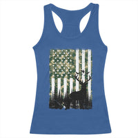 Deer Hunting Racerback Tank Top American Flag Camo Gift - Wonder Print Shop
