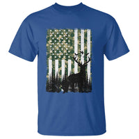 Deer Hunting T Shirt American Flag Camo Gift - Wonder Print Shop