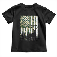 Deer Hunting Toddler T Shirt American Flag Camo Gift - Wonder Print Shop