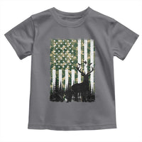 Deer Hunting Toddler T Shirt American Flag Camo Gift - Wonder Print Shop