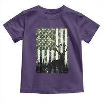 Deer Hunting Toddler T Shirt American Flag Camo Gift - Wonder Print Shop