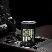Deer Hunting Tumbler Cup American Flag Camo Gift