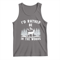 I Would Rather Be In The Woods Tank Top Deer Hunter Gift - Wonder Print Shop