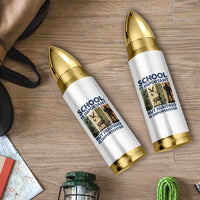 School Is Important But Hunting Is Importanter Bullet Tumbler Retro Deer Hunting Gift